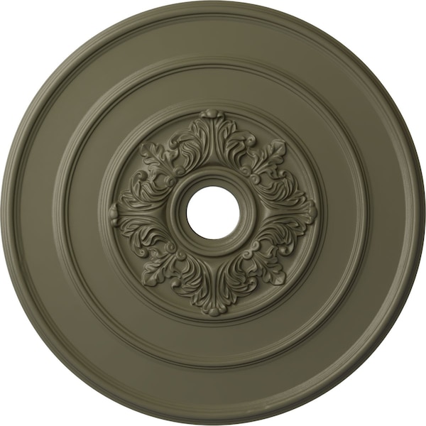 Ekena Millwork Traditional with Acanthus Leaves Ceiling Medallion, 26"OD x 3 1/8"ID x 1 1/2"P, Spartan Stone CM26TASSF - main